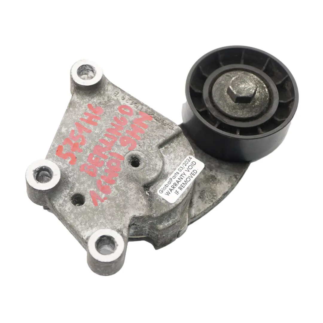 Citroen Berlingo B9 Auxiliary Belt Tensioner Pulley 1.6 Diesel to with Part number 5751H6 Citroen Berlingo B9 Auxiliary Belt Tensioner Pulley 1.6 Diesel - SKU 5751H6 - Part number 5751H6