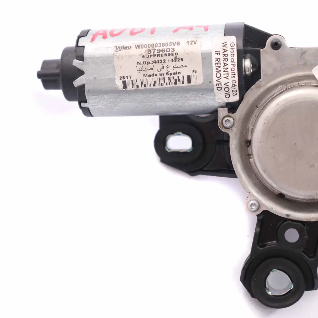 Wischer motor Audi A3 A4 A6 Heckscheibe Heckklappenantrieb für mit Teilenummer 579603 Wischer motor Audi A3 A4 A6 Heckscheibe Heckklappenantrieb - SKU 579603 - Teilenummer 579603