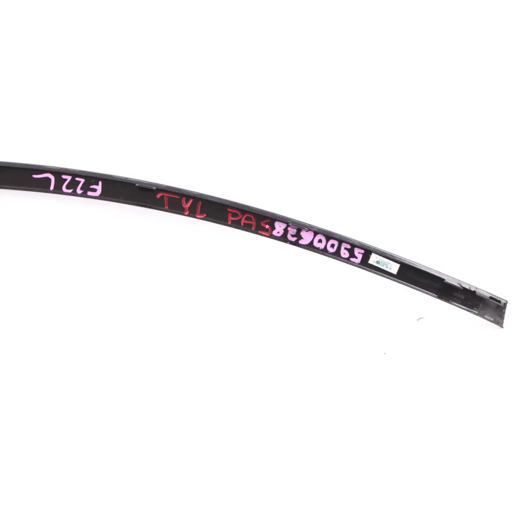 BMW F22 Moulding Trim Strip Rear Left N/S Quarter Window Frame High Gloss Black - SKU 5900629 - Part number 5900629