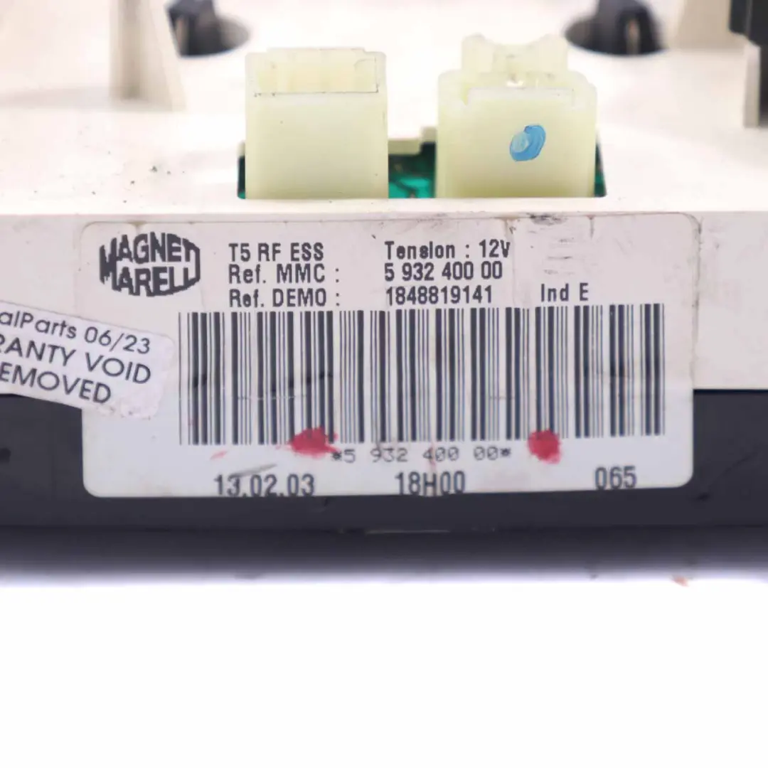 Heizung Klimasteuerung A/C Klimaanlagen einheit Panel für Peugeot 307 mit Teilenummer 593240000 Peugeot 307 Heizung Klimasteuerung A/C Klimaanlagen einheit Panel - SKU 593240000 - Teilenummer 593240000