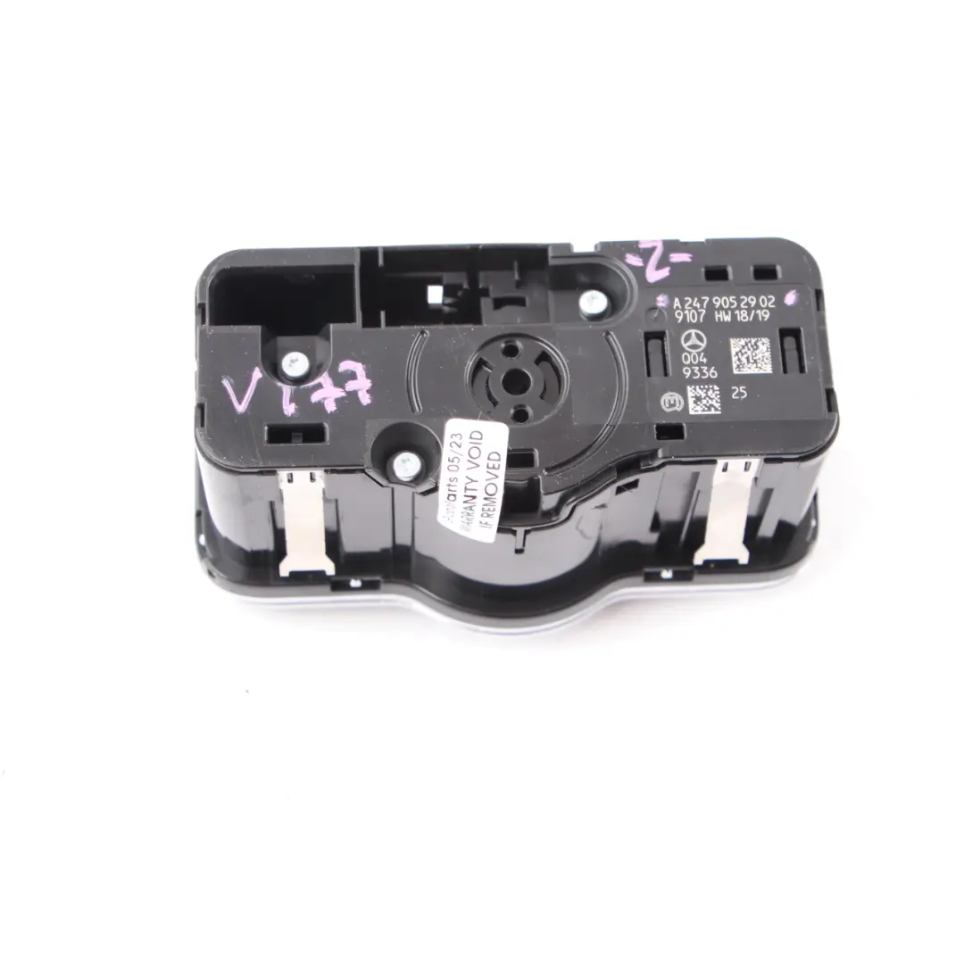  Light Switch Mercedes W177 W247 Headlight Control Button Panel Unit - SKU A2479052902 - Part number A2479052902