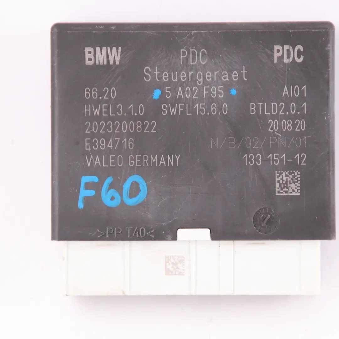 PDC Module Mini F60 Parking Assistant Sensors Control Unit to with Part number 5A02F95 PDC Module Mini F60 Parking Assistant Sensors Control Unit - SKU 5A02F95 - Part number 5A02F95