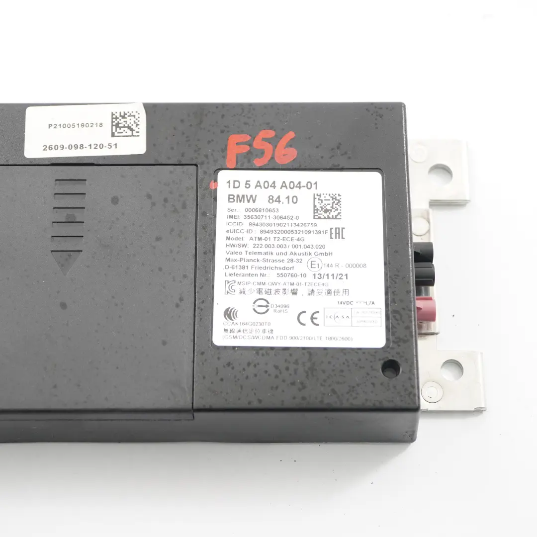  Telematics Module Mini F54 F55 F56 F60 Bluetooth Control Unit ECU - SKU 5A04A04 - Part number 5A04A04
