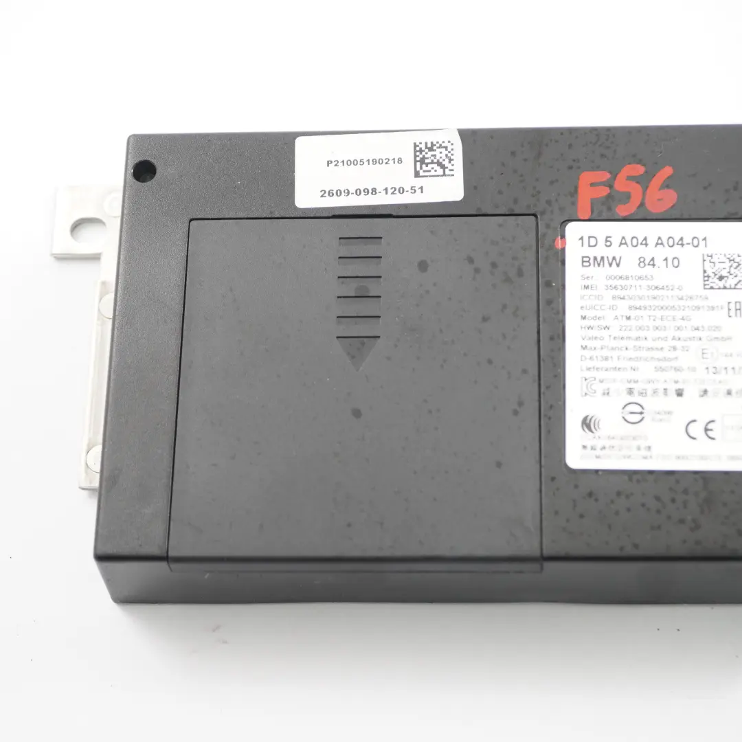 Telematics Module Bluetooth Control Unit ECU to Mini F54 F55 F56 F60 with Part number 5A04A04 Mini F54 F55 F56 F60 Telematics Module Bluetooth Control Unit ECU - SKU 5A04A04 - Part number 5A04A04