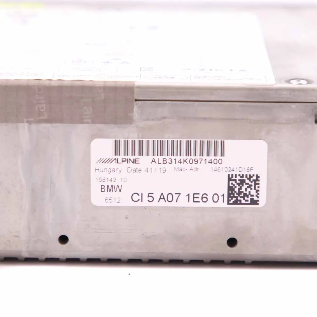  Head Unit BMW F40 Radio Player Navigation Control Module HIGH 3 - SKU 5A071E601 - Part number 5A071E601