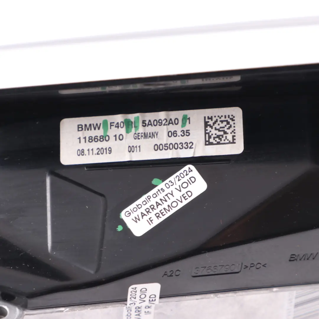 BMW F40 F44 Head Up Display Dashboard Car System Screen RHD - SKU 5A092A0 - Part number 8714307