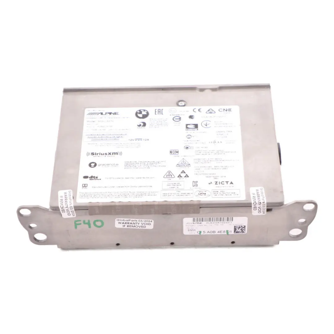 Radio Player Head Unit Navigation Sat Nav Alpine to BMW F40 with Part number 5A0B4E8 BMW F40 Radio Player Head Unit Navigation Sat Nav Alpine - SKU 5A0B4E8 - Part number 5A0B4E8