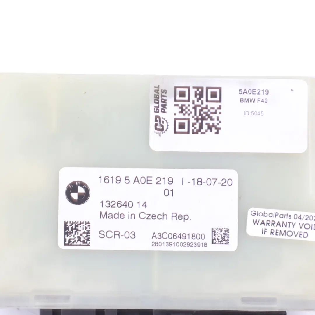 BMW F40 F44 F45 X1 F48 Modulo Adblue Centralina ECU SCR - SKU 5A0E219 - Numero di parte 5A0E219