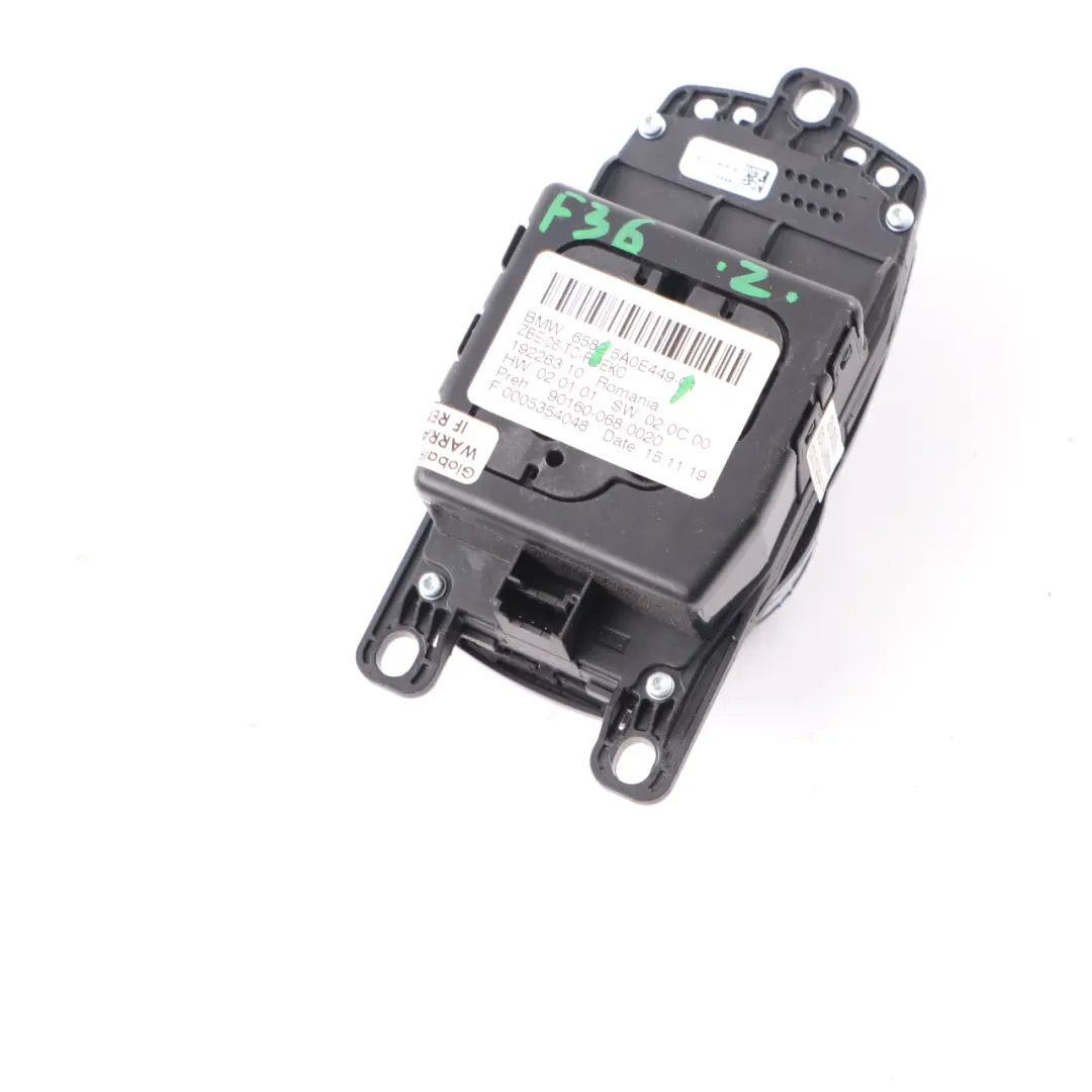 iDrive Controller BMW F20 F30 F32 F36 Touch Switch Control Unit Nav to with Part number 5A0E449 iDrive Controller BMW F20 F30 F32 F36 Touch Switch Control Unit Nav - SKU 5A0E449 - Part number 5A0E449