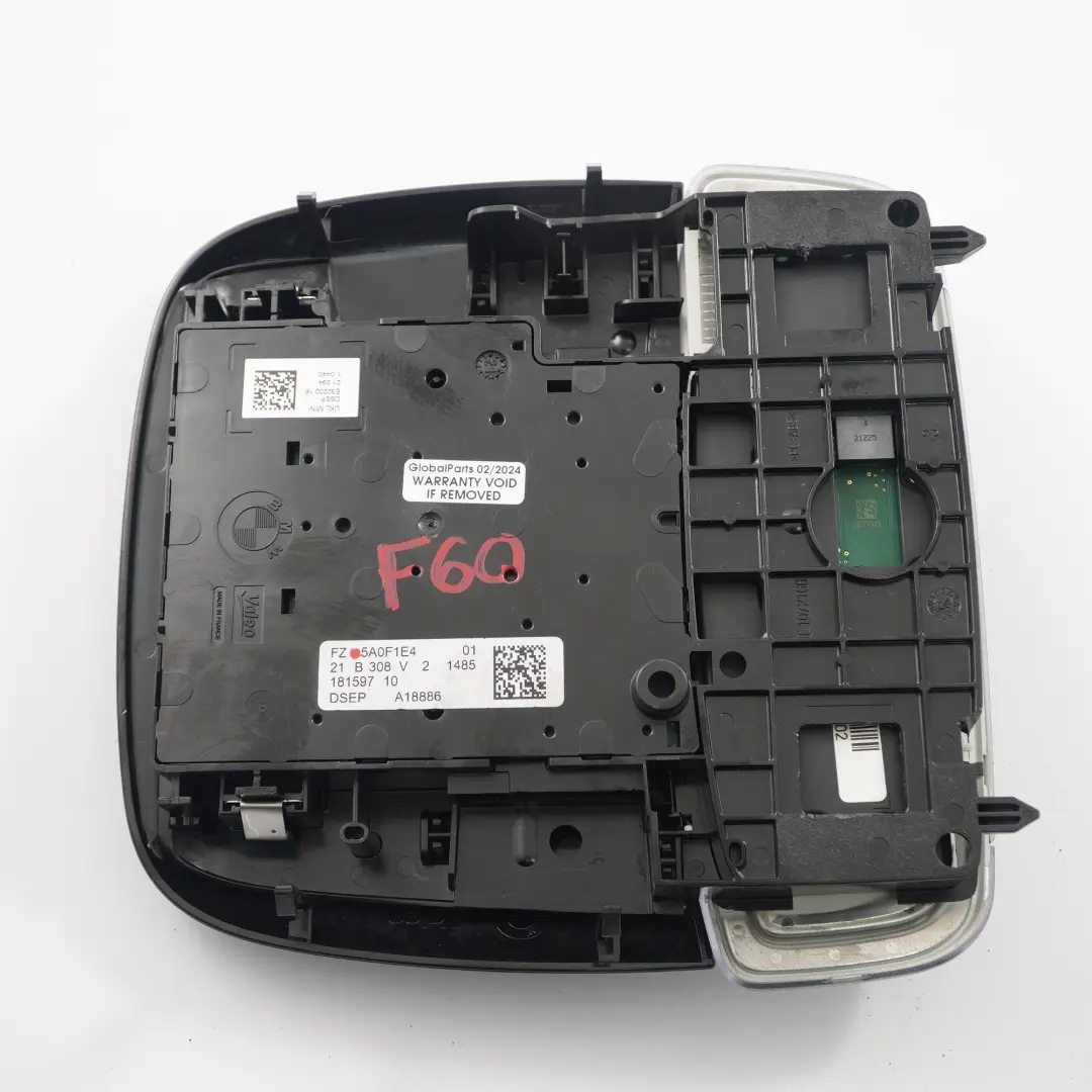 Dach leuchte Mini F55 F56 F60 Innen leuchte Schalter Bedienfeld Schwarz für mit Teilenummer 5A0F1E4 Dach leuchte Mini F55 F56 F60 Innen leuchte Schalter Bedienfeld Schwarz - SKU 5A0F1E4 - Teilenummer 5A0F1E4