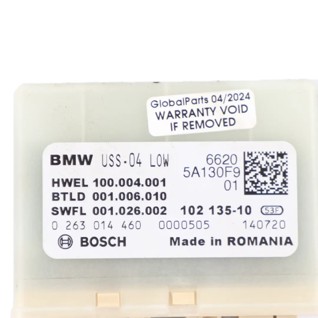 BMW F40 F44 G20 Moduł Sterownik PDC Parkowania USS ECU LOW - SKU 5A130F9 - Numer Części 5A130F9
