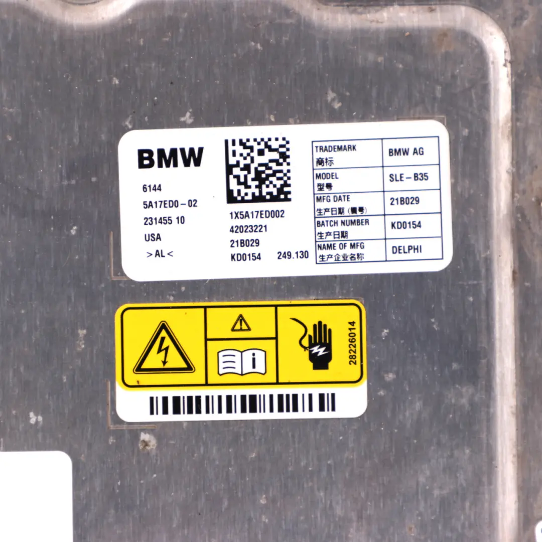 Module De Commande De Convertisseur De Charge pour BMW X1 F48 Mini F60 à propos du numéro de pièce 5A17ED0 BMW X1 F48 Mini F60 Module De Commande De Convertisseur De Charge - SKU 5A17ED0 - Numéro de pièce 5A17ED0