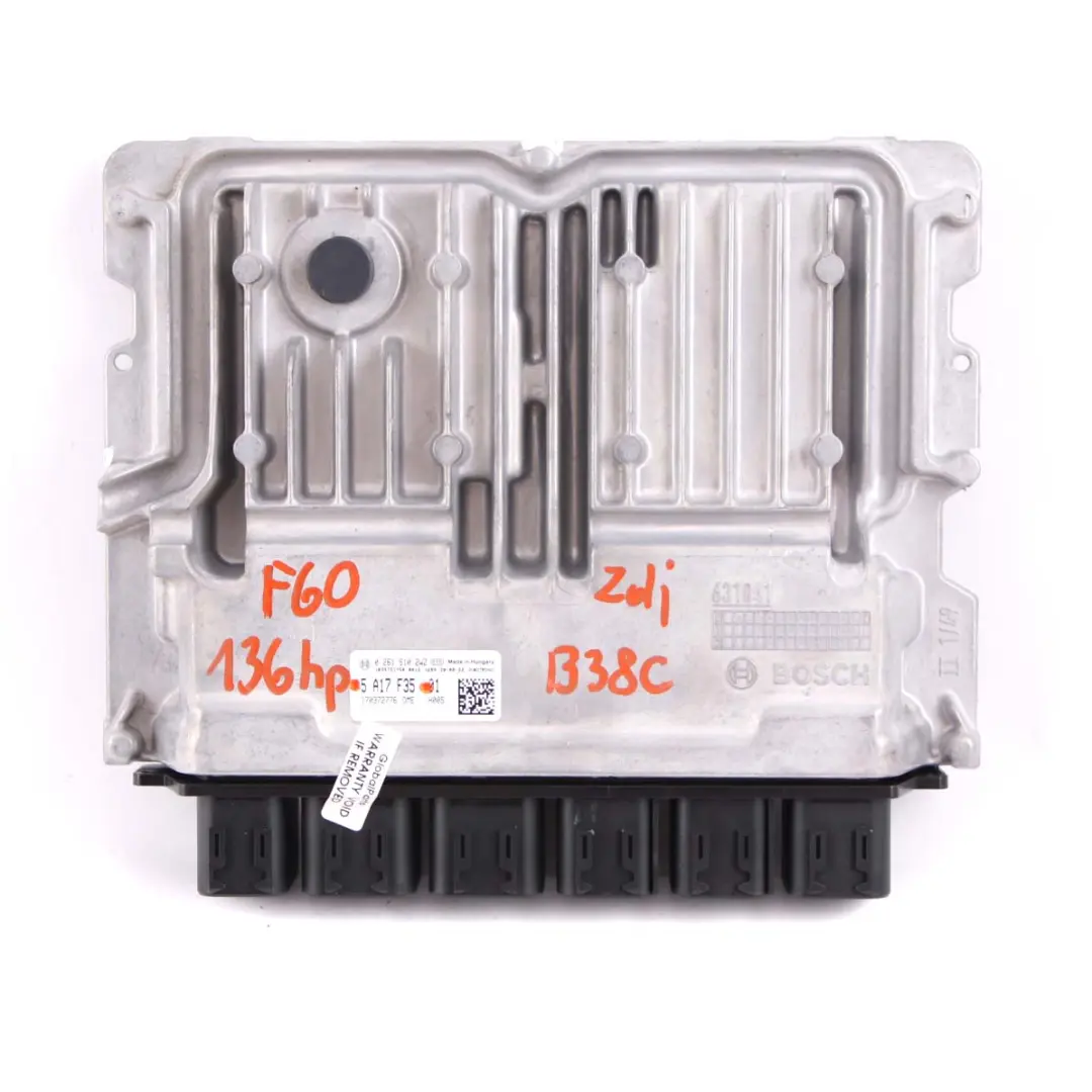 B38C 136HP ECU Kit DME + BDC LR01 + Key Steptronic to Mini Cooper F60 LCI with Part number 5A17F35 Mini Cooper F60 LCI B38C 136HP ECU Kit DME + BDC LR01 + Key Steptronic - SKU 5A17F35-1 - Part number 5A17F35