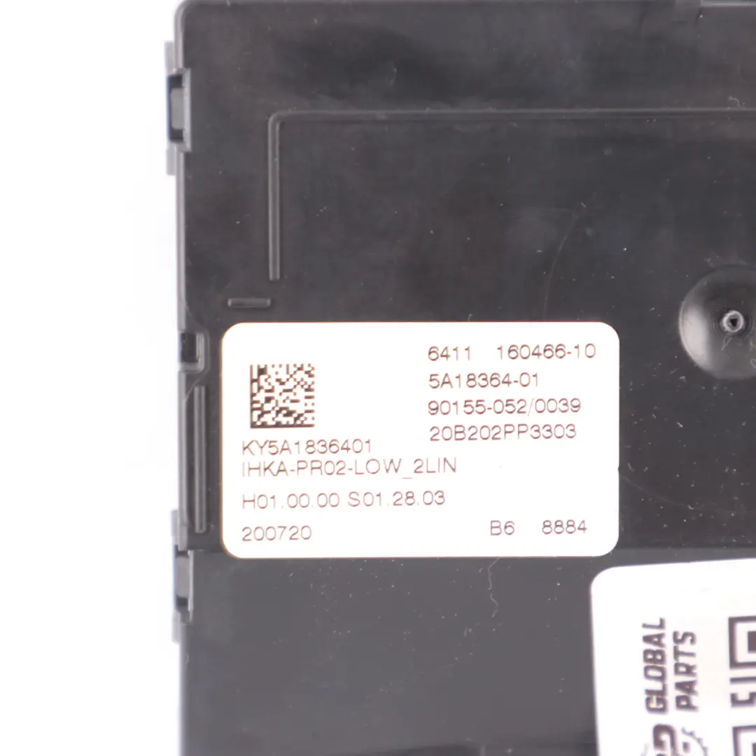 Riscaldatore Aria Condizionata Sistema Di Controllo Modulo ECU per BMW F40 con numero di parte 5A18364 BMW F40 Riscaldatore Aria Condizionata Sistema Di Controllo Modulo ECU - SKU 5A18364 - Numero di parte 5A18364