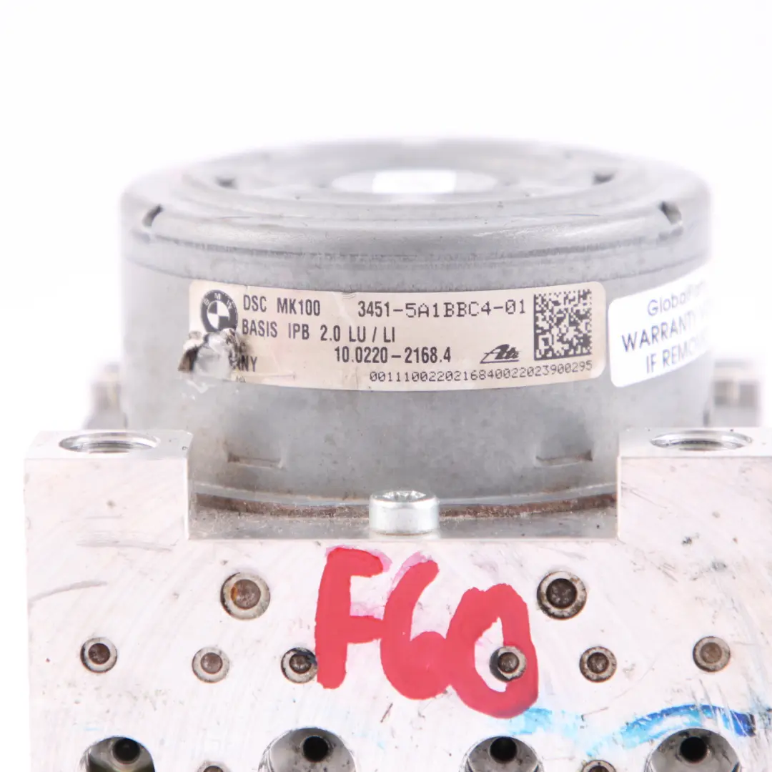 Brake Pump Mini F60 DSC ABS Hydro Control Unit Control Unit 5A1BBC4 to with Part number 5A1BBC5 Brake Pump Mini F60 DSC ABS Hydro Control Unit Control Unit 5A1BBC4 - SKU 5A1BBC5 - Part number 5A1BBC5