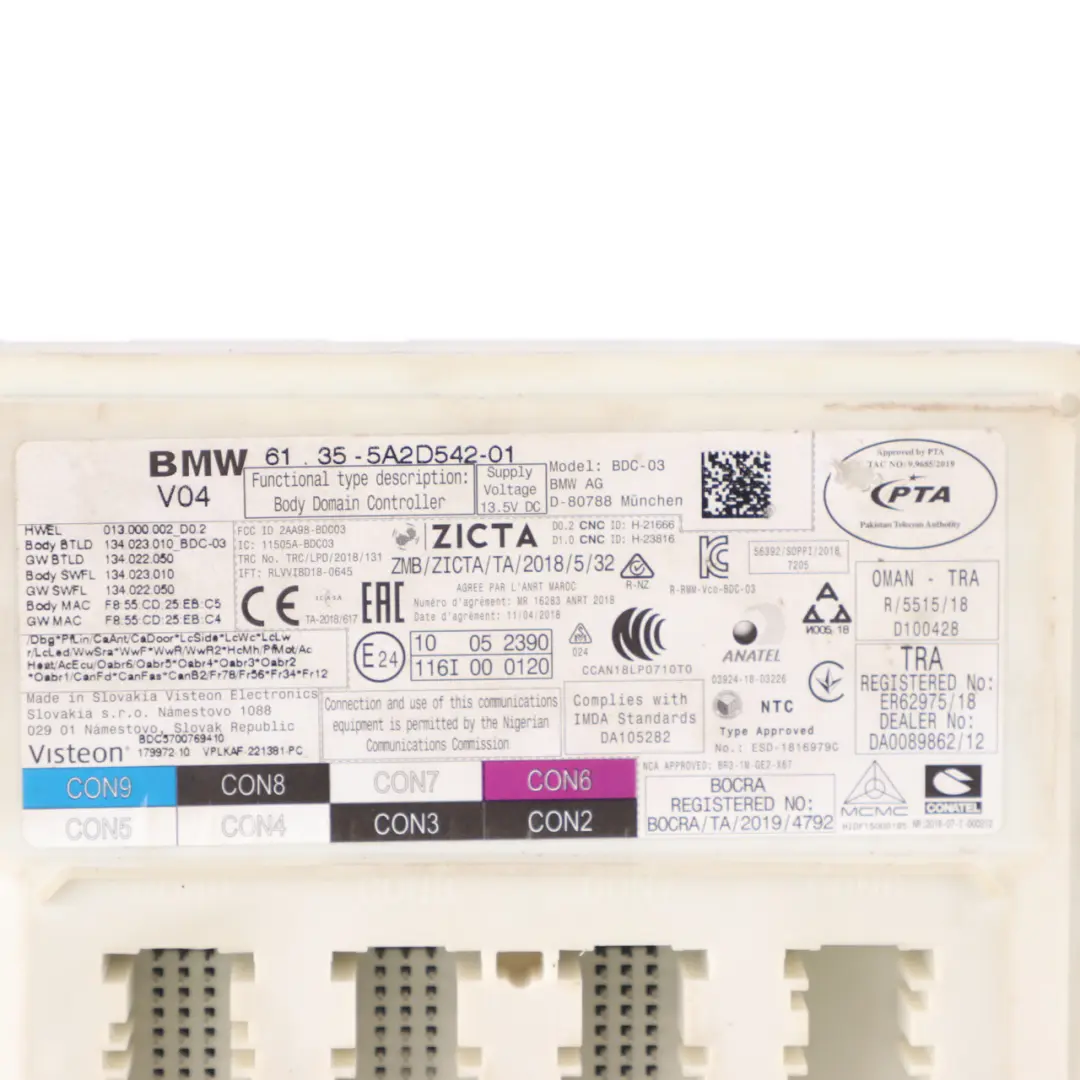 BMW F40 Unité Contrôle Domaine Module Commande Carrosserie BDC ECU - SKU 5A2D542 - Numéro de pièce 5A2D542