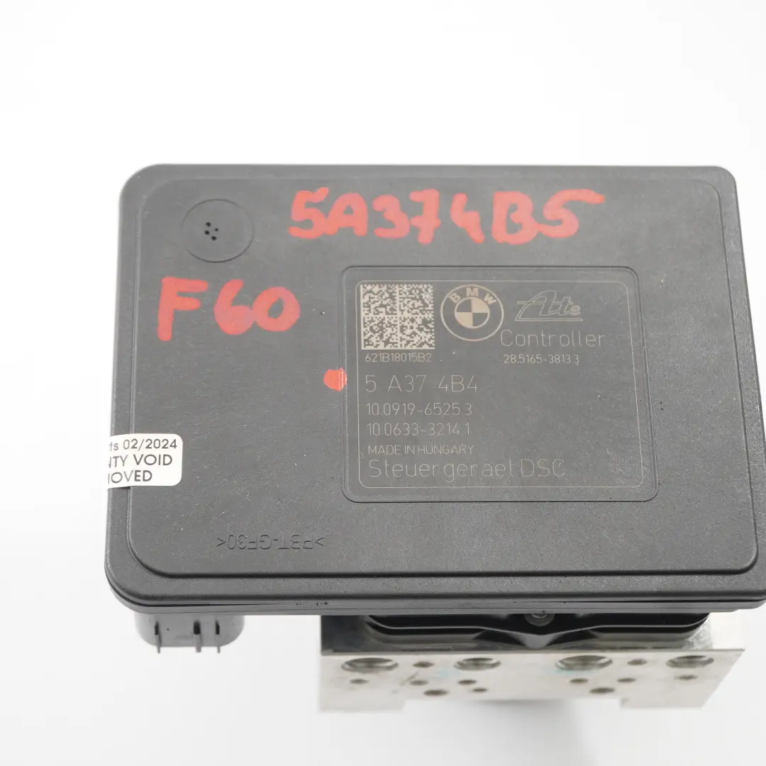Bomba freno DSC hidráulica ABS 5A374B3 5A374B4 para Mini F55 F56 LCI F60 con número de pieza 5A374B5 Mini F55 F56 LCI F60 Bomba freno DSC hidráulica ABS 5A374B3 5A374B4 - SKU 5A374B5 - Número de pieza 5A374B5