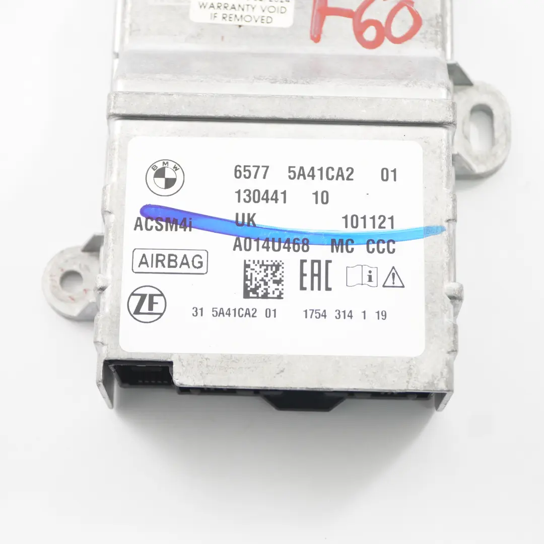Moduł Sensor Poduszki Powietrznej Airbag do BMW F45 F46 Mini F56 F60 o numerze 5A41CA2 BMW F45 F46 Mini F56 F60 Moduł Sensor Poduszki Powietrznej Airbag - SKU 5A41CA2 - Numer Części 5A41CA2