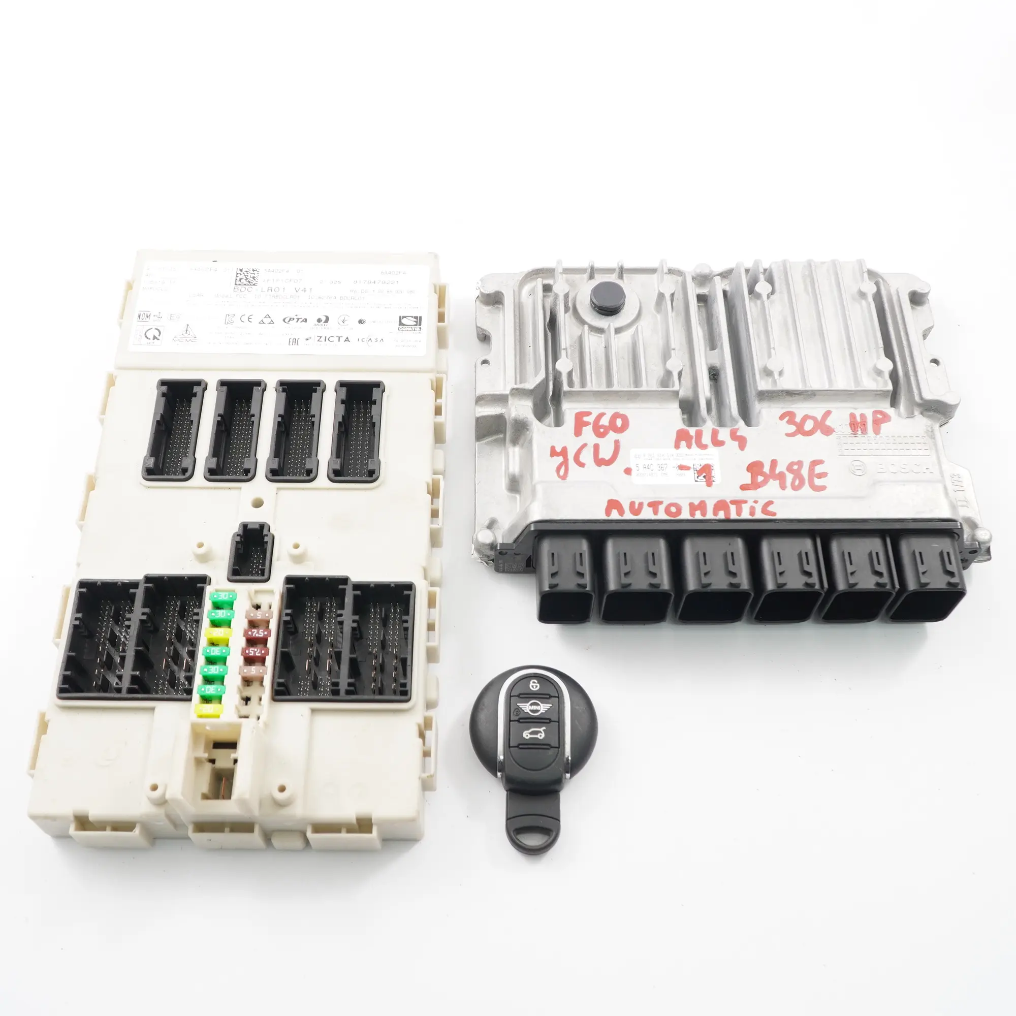Mini Cooper F54 F56 F60 JCW B48E 306HP Kit ECU moteur DME 5A4C367 BDC Clé