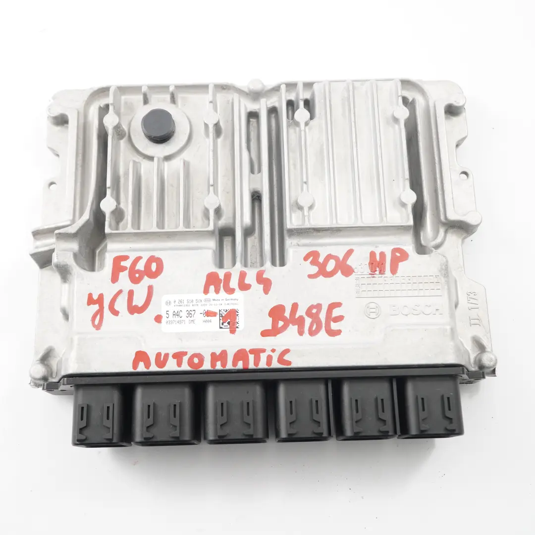 B48E 306HP Kit ECU moteur DME BDC Clé pour Mini Cooper F54 F56 F60 JCW à propos du numéro de pièce 5A4C367 Mini Cooper F54 F56 F60 JCW B48E 306HP Kit ECU moteur DME BDC Clé - SKU 5A4C367-1 - Numéro de pièce 5A4C367