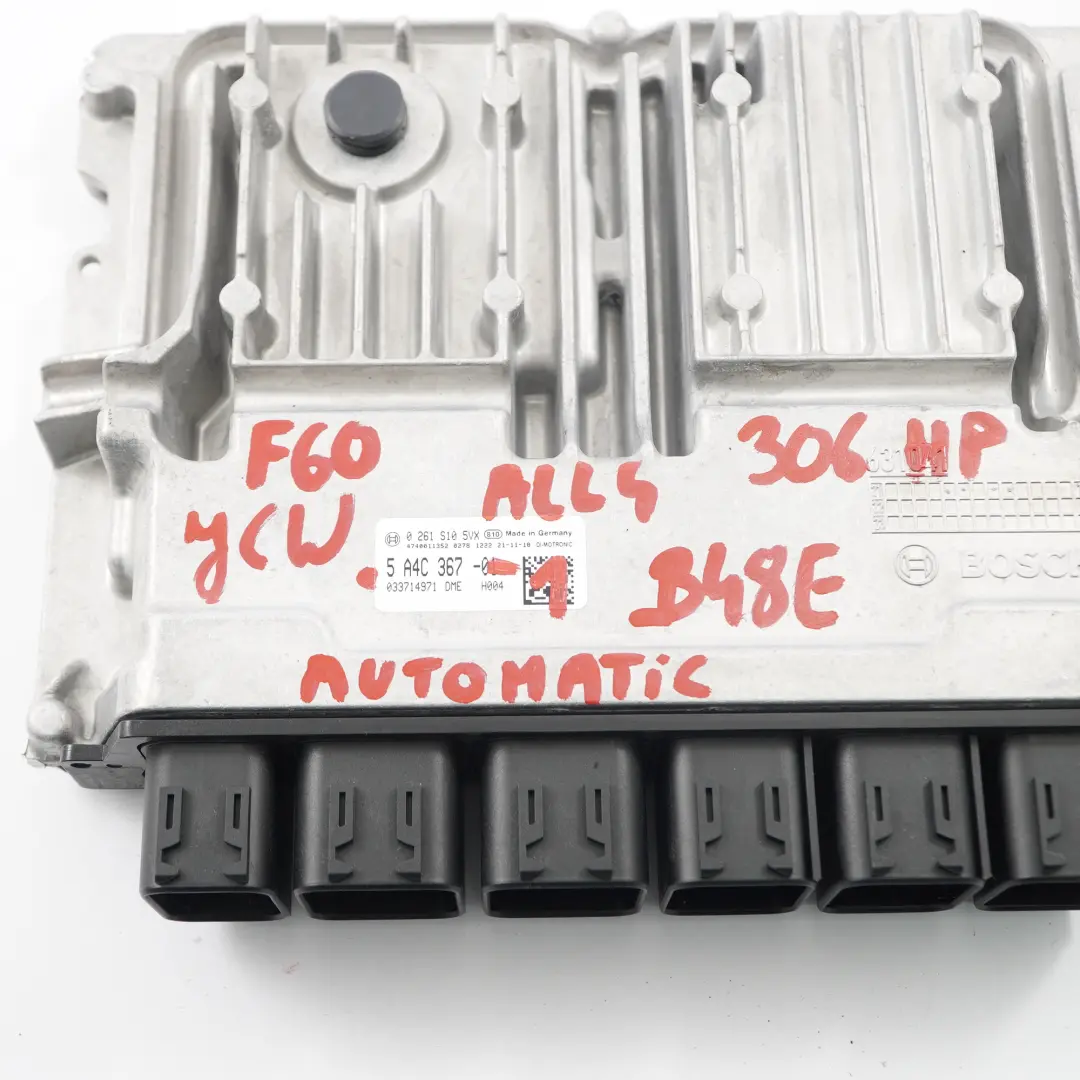 B48E 306HP Kit ECU moteur DME BDC Clé pour Mini Cooper F54 F56 F60 JCW à propos du numéro de pièce 5A4C367 Mini Cooper F54 F56 F60 JCW B48E 306HP Kit ECU moteur DME BDC Clé - SKU 5A4C367-1 - Numéro de pièce 5A4C367