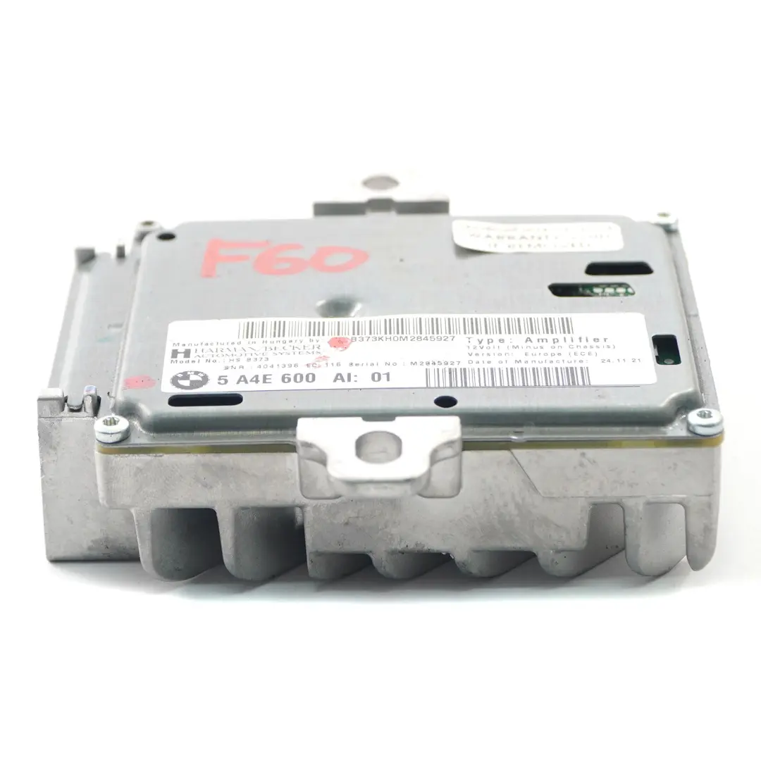 Audio Verstärker Hifi Aktives Sound Design System für Mini Countryman F60 mit Teilenummer 5A4E600 Mini Countryman F60 Audio Verstärker Hifi Aktives Sound Design System - SKU 5A4E600 - Teilenummer 5A4E600