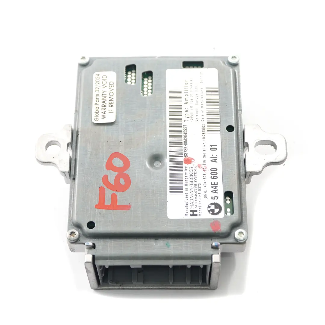 Audio Amplifier Hifi Unit Active Sound Design System to Mini Countryman F60 with Part number 5A4E600 Mini Countryman F60 Audio Amplifier Hifi Unit Active Sound Design System - SKU 5A4E600 - Part number 5A4E600