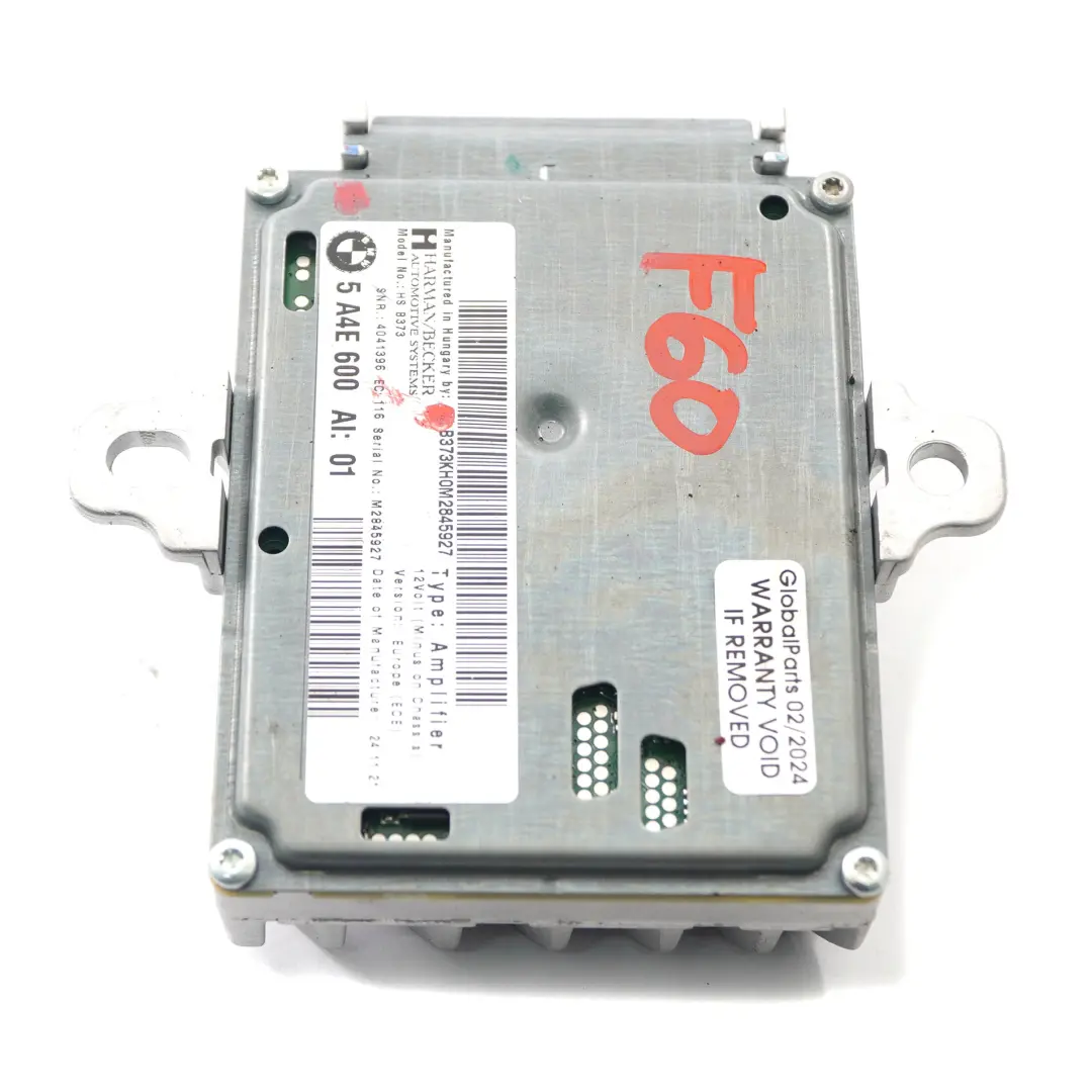 Audio Amplifier Hifi Unit Active Sound Design System to Mini Countryman F60 with Part number 5A4E600 Mini Countryman F60 Audio Amplifier Hifi Unit Active Sound Design System - SKU 5A4E600 - Part number 5A4E600