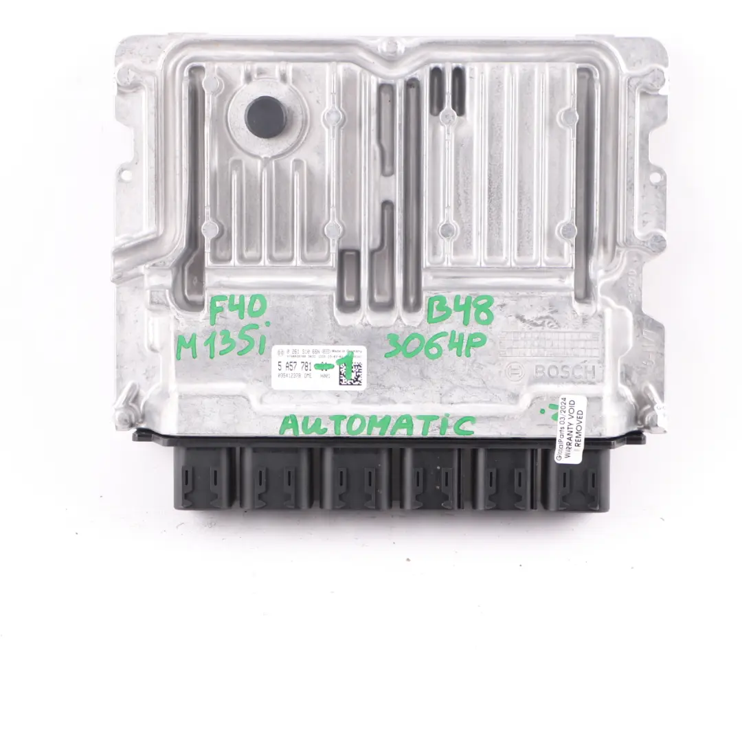 306HP Motore Unità ECU KIT DME BDC Chiave Automatica per BMW F40 M135I B48 con numero di parte 5A57781 BMW F40 M135I B48 306HP Motore Unità ECU KIT DME BDC Chiave Automatica - SKU 5A57781-1 - Numero di parte 5A57781