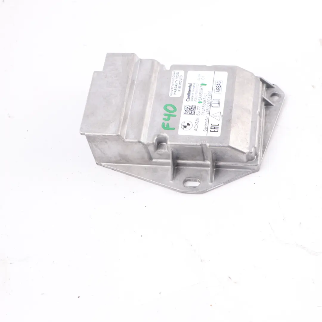BMW F40 ACSM5 Control Unit Air Module ECU Control Module - SKU 5A656B7 - Part number 5A656B7