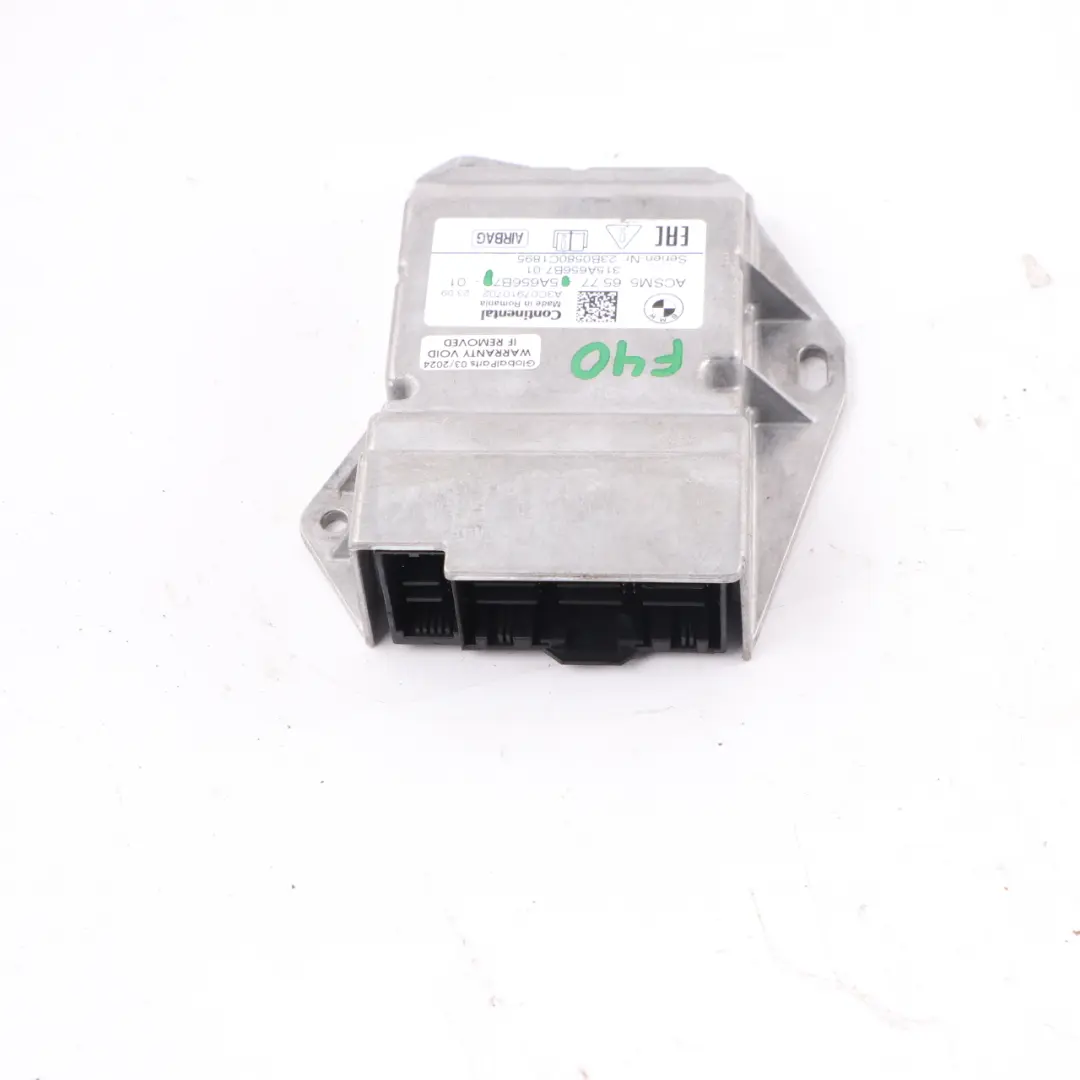 BMW F40 ACSM5 Control Unit Air Module ECU Control Module - SKU 5A656B7 - Part number 5A656B7
