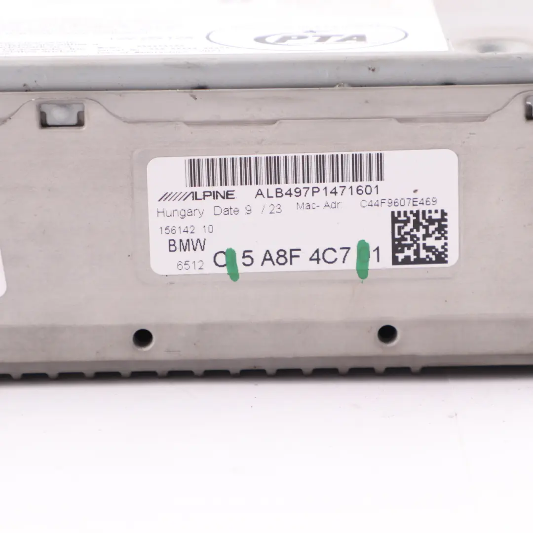  Radio Player BMW F40 Multimedia Head Unit Radio CD Player ALPINE - SKU 5A8F4C7 - Part number 5A8F4C7