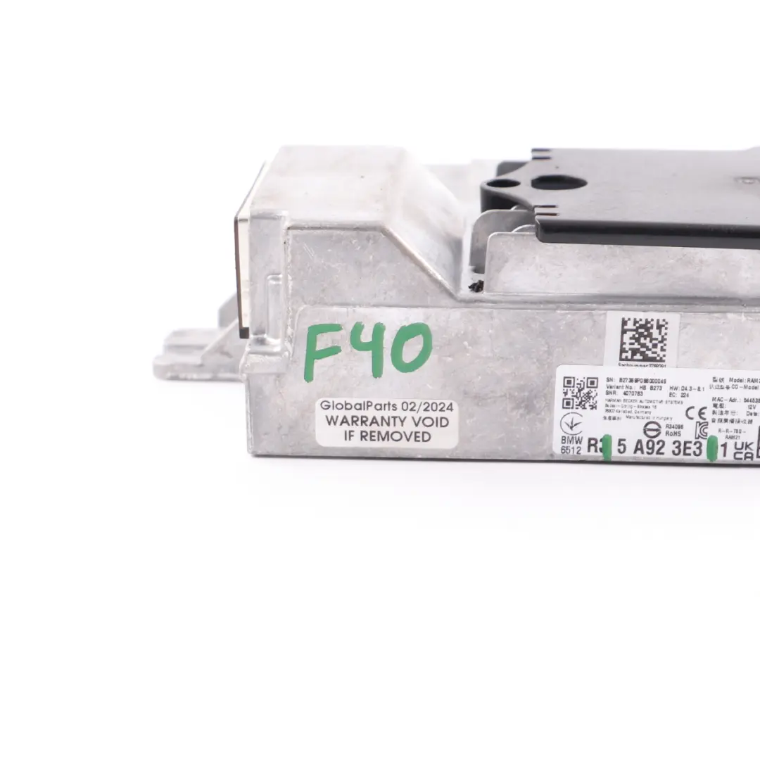 Hifi Audio Sound AMP Amplifier Module RAM DAB to BMW F40 G20 G21 G30 G31 with Part number 5A923E3 BMW F40 G20 G21 G30 G31 Hifi Audio Sound AMP Amplifier Module RAM DAB - SKU 5A923E3 - Part number 5A923E3