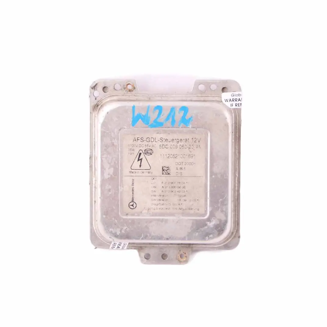 Unité de commande au xénon Module de ballast de phare Hella Mercedes W212 - SKU A2129007804 - Numéro de pièce A2129007804