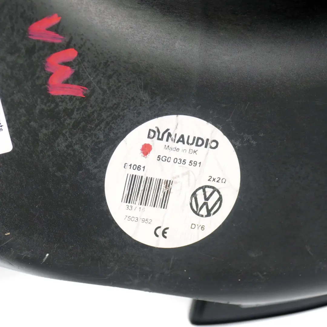 Dynaudio Subwoofer Sound System Speaker to Volkswagen VW Golf Mk7 with Part number 5G0 035 591 Volkswagen VW Golf Mk7 Dynaudio Subwoofer Sound System Speaker - SKU 5G0 035 591 - Part number 5G0 035 591