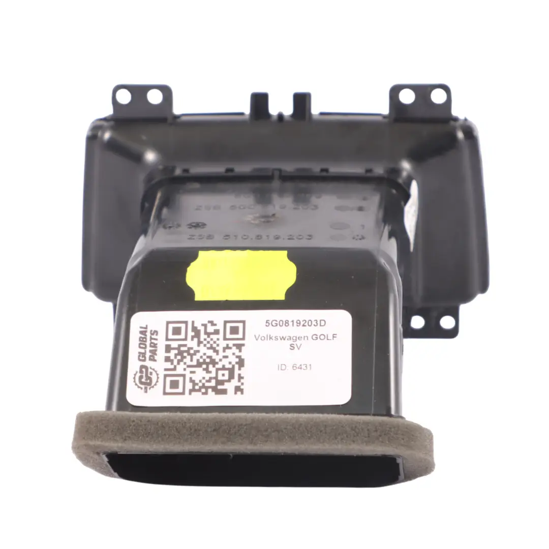 VW Golf Mk7 Hintere Mittelkonsole Frischluftzufuhr Kühlergrill - SKU 5G0819203D - Teilenummer 5G0819203D