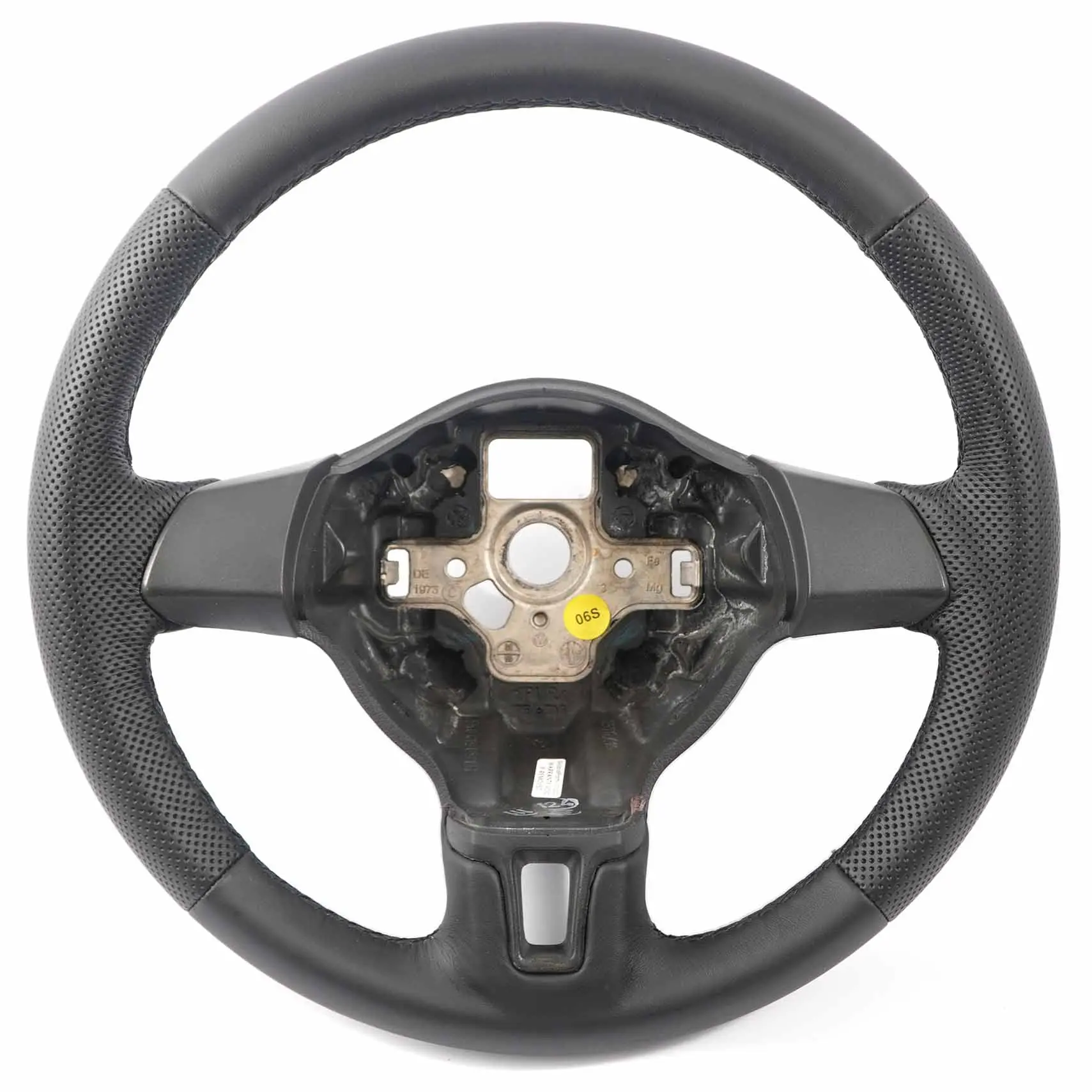 VW Volkswagen Golf 6 NUOVO Volante in pelle nera 5K0419091