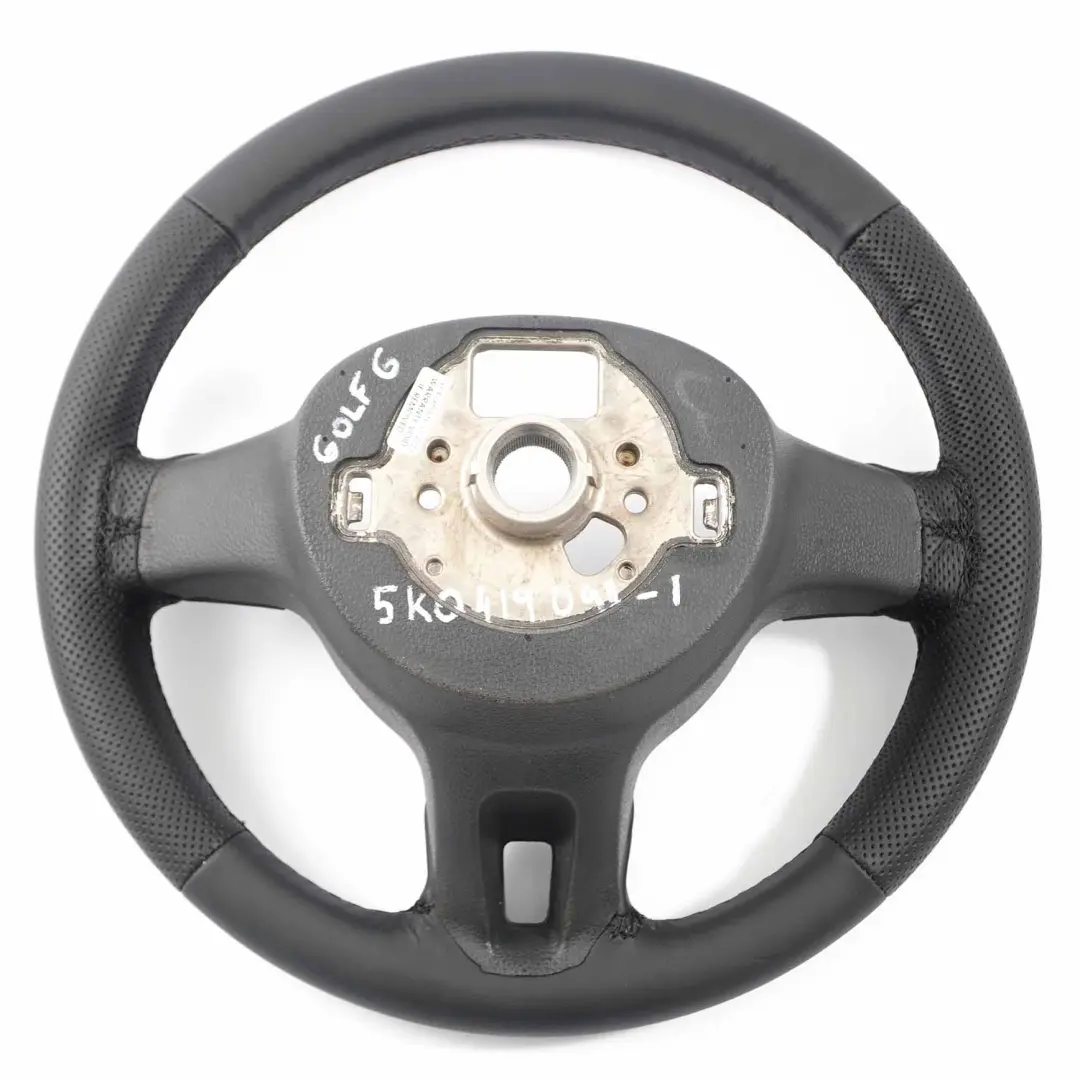 NEU Schwarzes Lederlenkrad für VW Volkswagen Golf 6 mit Teilenummer 5K0419091 VW Volkswagen Golf 6 NEU Schwarzes Lederlenkrad - SKU 5K0419091-1 - Teilenummer 5K0419091