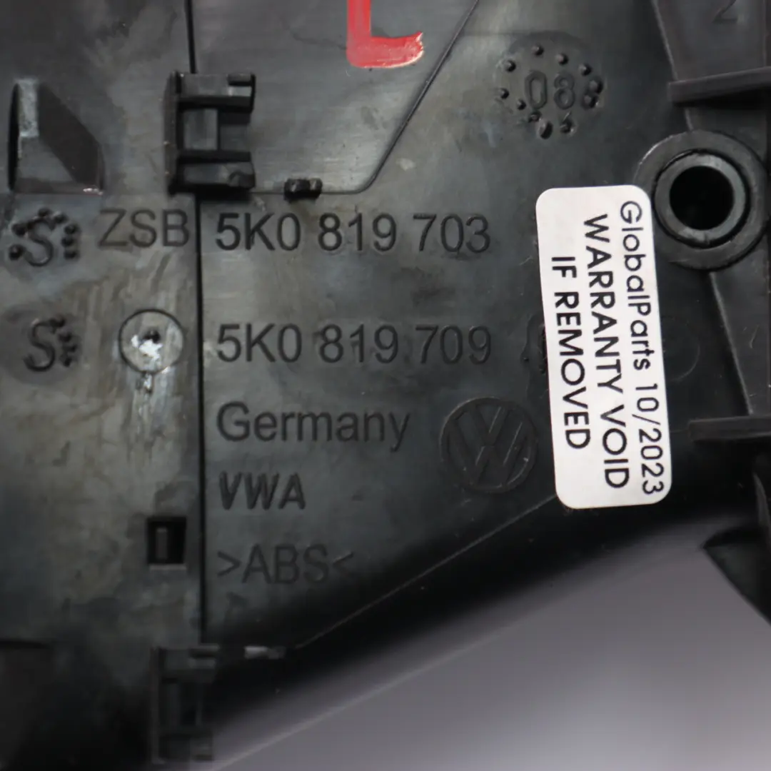 VW Volkswagen Golf 6 Air Vent Dashboard Dash Nozzle Left N/S - SKU 5K0819703 - Part number 5K0819703