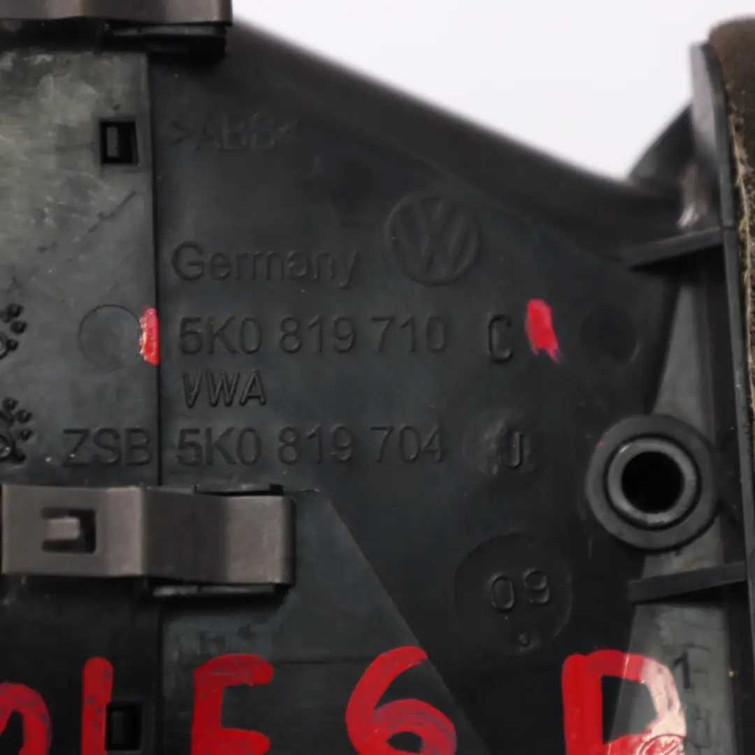 Lüftungsdüse Armaturenbrett Rechts für VW Volkswagen Golf 6 mit Teilenummer 5K0819710C VW Volkswagen Golf 6 Lüftungsdüse Armaturenbrett Rechts - SKU 5K0819710C - Teilenummer 5K0819710C