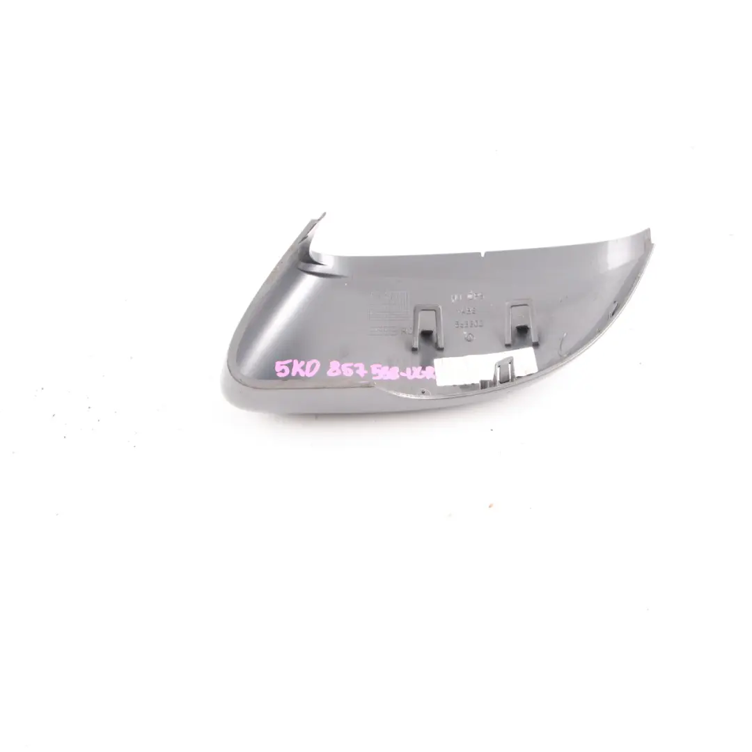 Volkswagen Golf 6 Wing Mirror Cover Right O/S Cap Casing United Grey Metallic - SKU 5K0857538-UGR - Part number 5K0857538