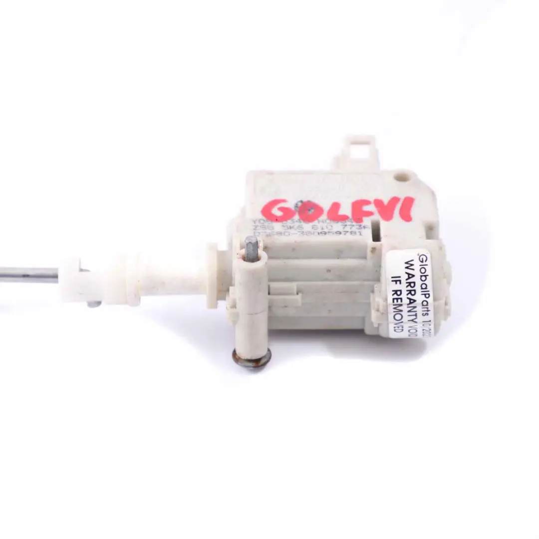 VW Golf MK6 Fuel Flap Solenoid Actuator Motor - SKU 5K6810773A - Part number 5K6810773A