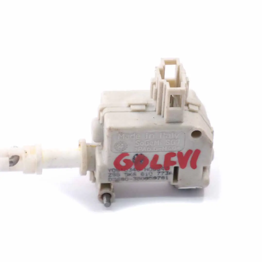 VW Golf MK6 Fuel Flap Solenoid Actuator Motor - SKU 5K6810773A - Part number 5K6810773A