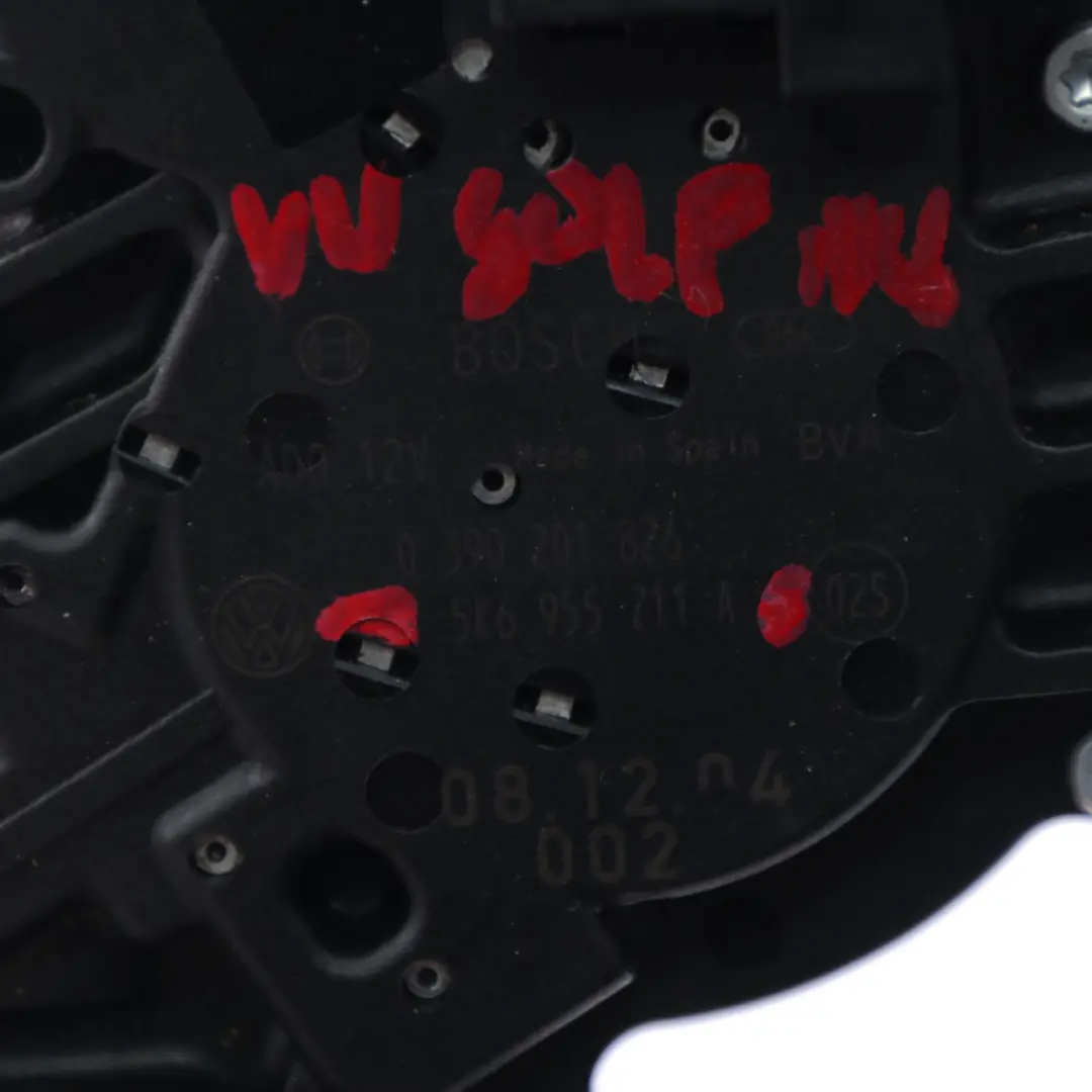 VW Volkswagen Golf 6 Wischer motor Heckscheibe Heckklappe Mechanismus - SKU 5K6955711A - Teilenummer 5K6955711A