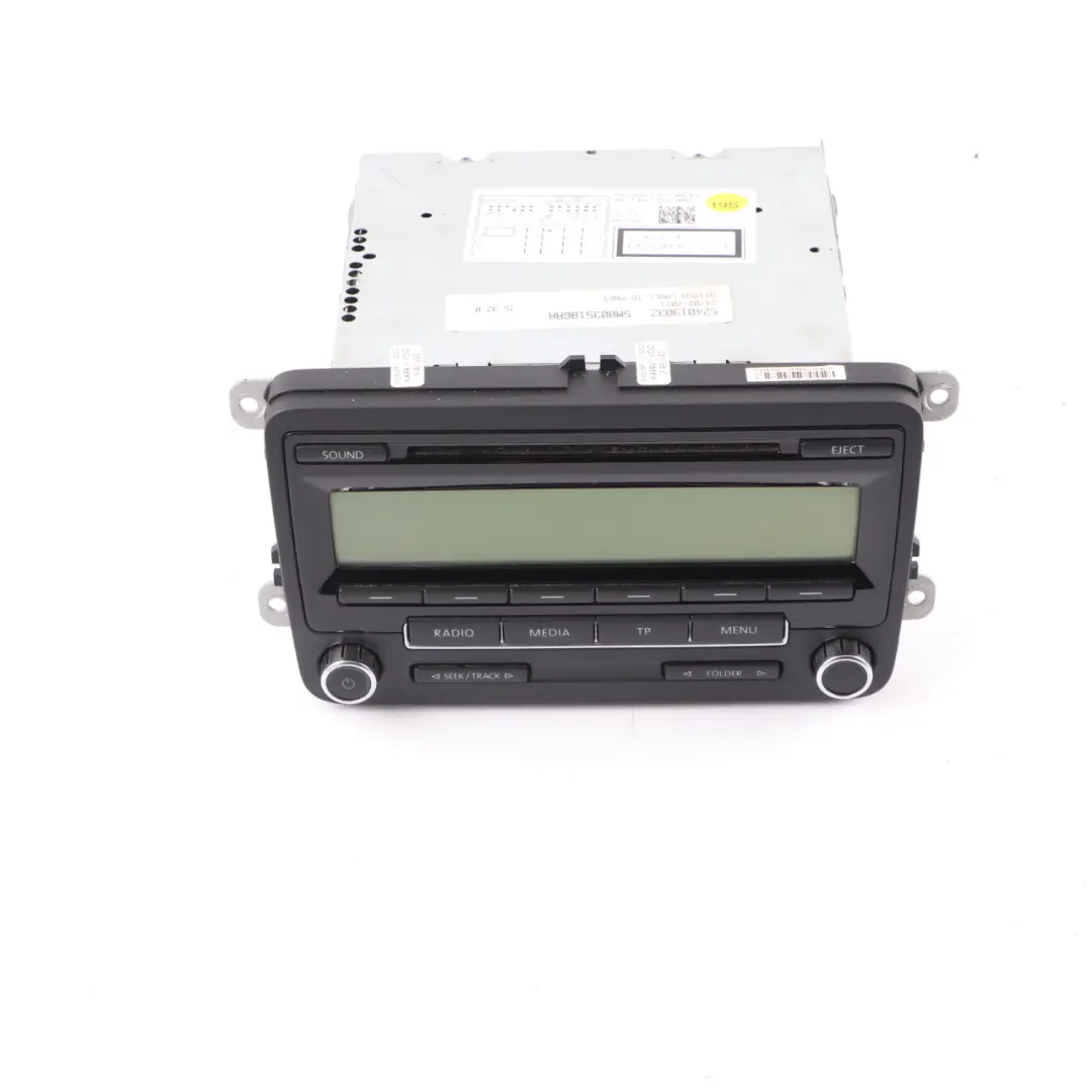 Radio CD Player VW Golf Polo Passat B6 Unidad Principal RCD310 para con número de pieza 5M0035186AA Radio CD Player VW Golf Polo Passat B6 Unidad Principal RCD310 - SKU 5M0035186AA - Número de pieza 5M0035186AA