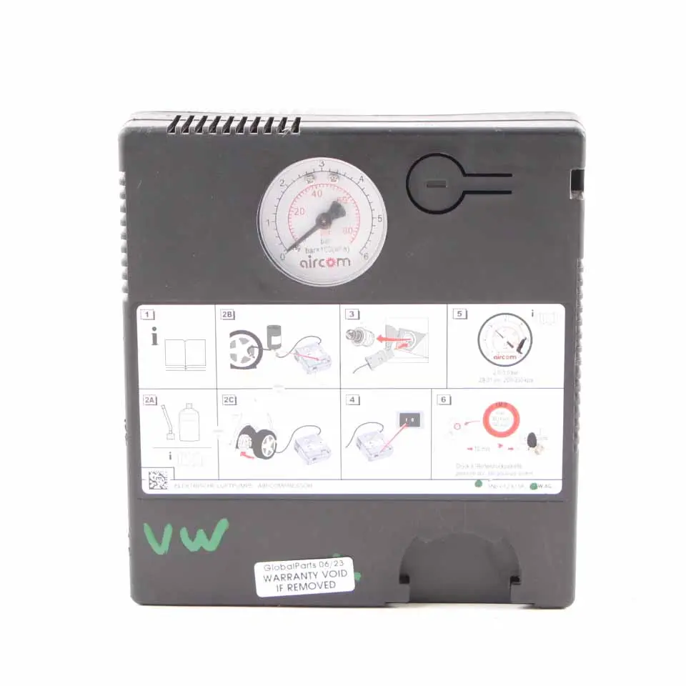 Volkswagen VAG Tyre Air Compressor Emergency Puncture Repair 5N0 012 615F