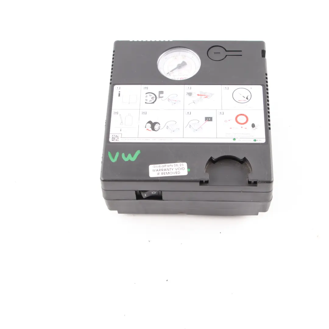 VAG Tyre Air Compressor Emergency Puncture Repair to Volkswagen with Part number 5N0 012 615F Volkswagen VAG Tyre Air Compressor Emergency Puncture Repair - SKU 5N0 012 615F - Part number 5N0 012 615F