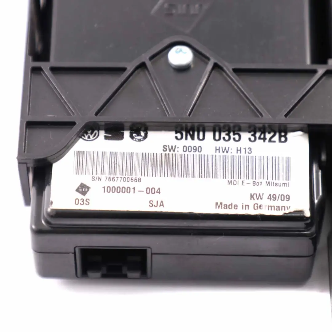 Modulo Interfaccia Controllo Multimediale per VW Volkswagen Touran Polo con numero di parte 5N0035342B VW Volkswagen Touran Polo Modulo Interfaccia Controllo Multimediale - SKU 5N0035342B - Numero di parte 5N0035342B