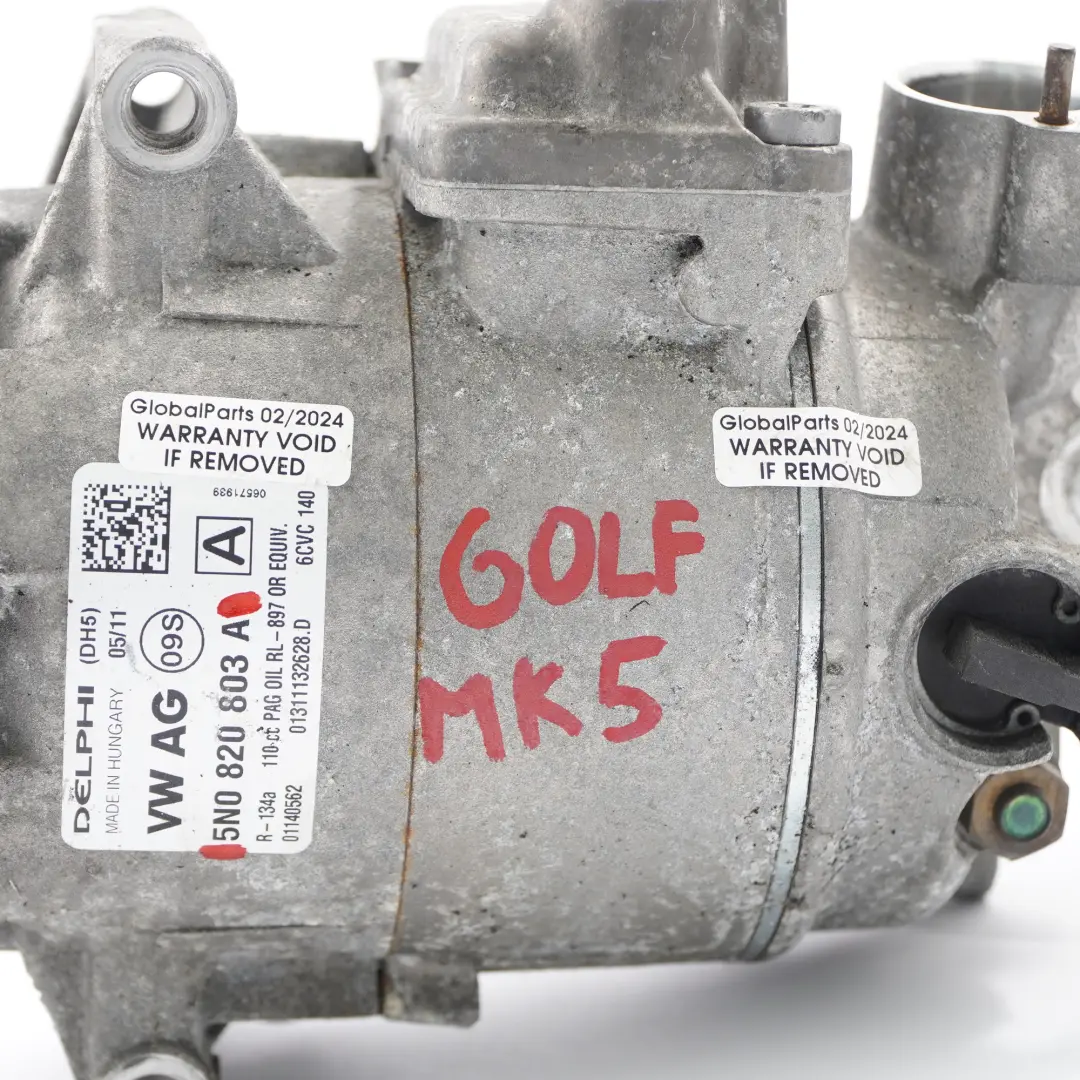 Audi Volkswagen Seat Skoda Compresseur de climatisation A/C Pompe - SKU 5N0820803A - Numéro de pièce 5N0820803A