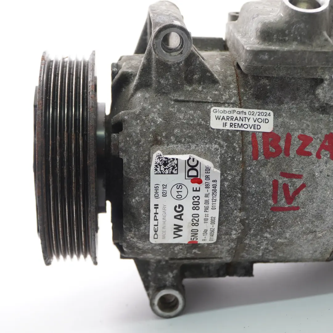 Con Conditioning Compressor A/C Pump to Volkswagen Seat Skoda Air with Part number 5N0820803E Volkswagen Seat Skoda Air Con Conditioning Compressor A/C Pump - SKU 5N0820803E - Part number 5N0820803E